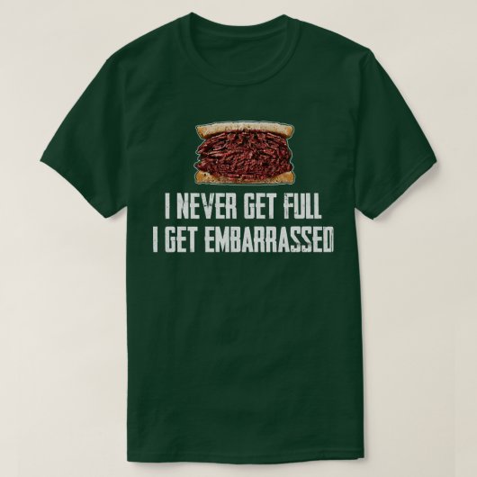 Hot Pastrami Eat Full Stomach X Large Portion Dogg T-shirt (Design voorkant)