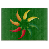 Hot Pepper Chili Circle Mexicaans voedsel Snijplank (Voorkant)