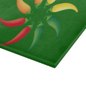 Hot Pepper Chili Circle Mexicaans voedsel Snijplank (Hoek)