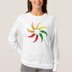 Hot Pepper Chilis Southwest Tex Mex Peppers T-shirt