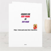 Hot Pepper Compliment Wenskaart Bedankkaart (Achterkant)