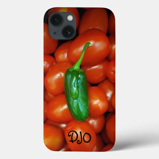 Hot Pepper Cool Tomato, op maat gemaakt Case-Mate iPhone Case (Achterkant)