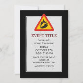 Hot Pepper Danger Sign Kaart (Achterkant)