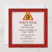 Hot Pepper Danger Sign Kaart (Achterkant)