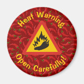 Hot Pepper Danger Sign Magneet (Voorkant)