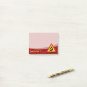 Hot Pepper Danger Sign Post-it® Notes (Op bureau)