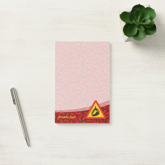 Hot Pepper Danger Sign Post-it® Notes (Kantoor)