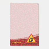 Hot Pepper Danger Sign Post-it® Notes (Voorkant)