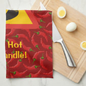 Hot Pepper Danger Sign Theedoek (Quarter Fold)