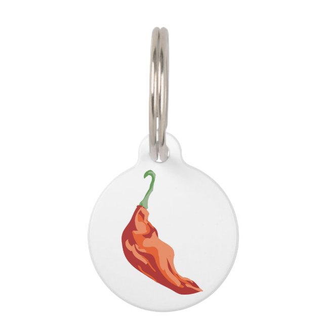 Hot Pepper Huisdierpenning (Voorkant)