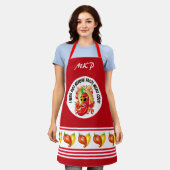 Hot Pepper Humor Apron Schort (Gedragen)