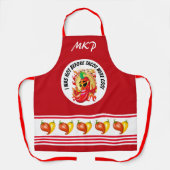 Hot Pepper Humor Apron Schort (Voorkant)