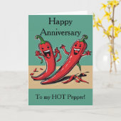 Hot Pepper Jubileum Kaart (Gele Bloem)