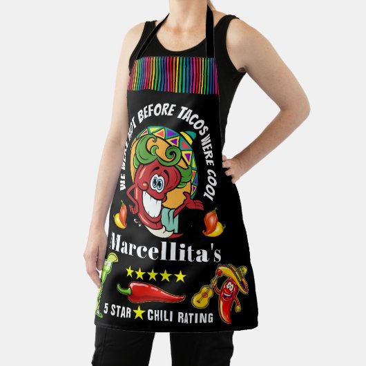 Hot Pepper Mexican Restaurant Humor Schort (Insitu)