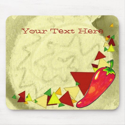 Hot Pepper Mousepad Muismat (Voorkant)