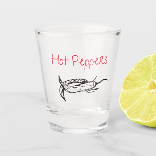 Hot Pepper Shot Glass Glas (Voorkant)