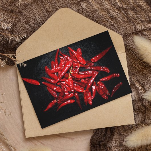 Hot Pepper - stilstaand leven Briefkaart