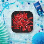Hot Pepper - stilstaand leven Papieren Bordje (Feest)