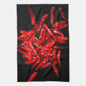 Hot Pepper - stilstaand leven Theedoek (Verticaal)