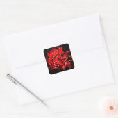 Hot Pepper - stilstaand leven Vierkante Sticker (Envelop)