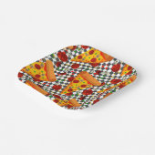 Hot Pepperoni Papieren Bordje (Gebogen)