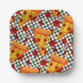 Hot Pepperoni Papieren Bordje (Voorkant)