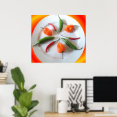 Hot Peppers 3 Poster (Thuiskantoor)