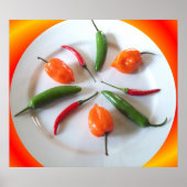 Hot Peppers 3 Poster (Voorkant)