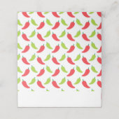 Hot Peppers Fiesta Birthday Plaatskaartje (Buitenkant ongevouwen)