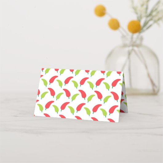 Hot Peppers Fiesta Birthday Plaatskaartje (Achterkant)