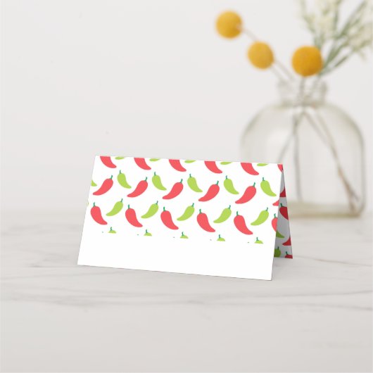Hot Peppers Fiesta Birthday Plaatskaartje (Voorkant)