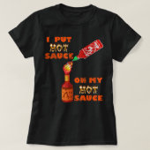 Hot Peppers gemengd Sauce Challenge Funny SPicy fo T-shirt (Design voorkant)