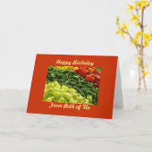 Hot Peppers Happy Birthday uit beide Wenskaarten Kaart (Gele Bloem)