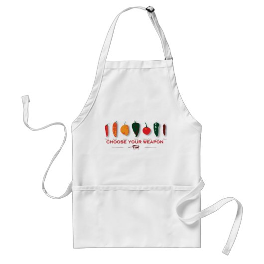 Hot Peppers - Kies uw Weapon Apron Standaard Schort (Voorkant)