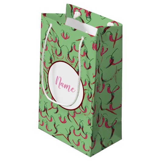 Hot Peppers Klein Cadeauzakje (Achterkant Gekanteld)