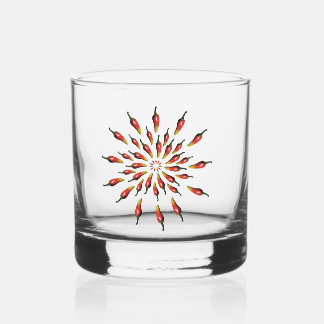 Hot Peppers Mandala Whisky Glas