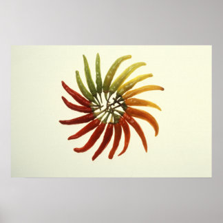 Hot Peppers Poster