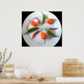 Hot Peppers Poster (Keuken)