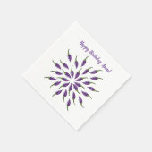 Hot Peppers Purple Mandala Art Servet (Hoek)