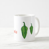 Hot Peppers speciaal aangepast Koffiemok (Voorkant rechts)