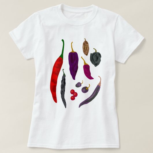 Hot Peppers Spice-dames T-shirt (Design voorkant)