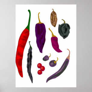 Hot Peppers Spice Print