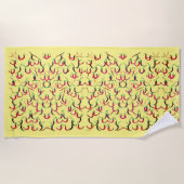 Hot Peppers Strandlaken (Voorkant)