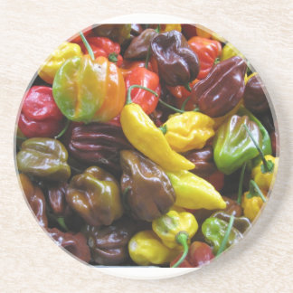 Hot Peppers Yum Zandsteen Onderzetter