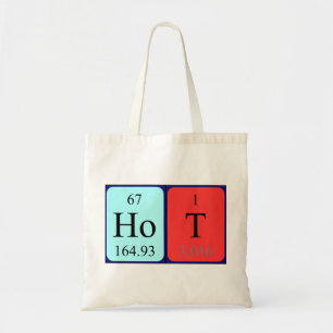 Hot Periodic table name canvas tas