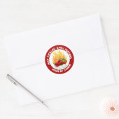 Hot Pickled Chili Peppers S Classic Ronde Sticker (Envelop)
