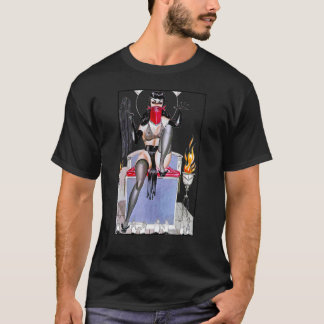 Hot Pin Up Meisje in Lingerie en Hakken Retro Pinu T-shirt
