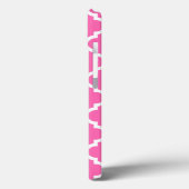 Hot Pink2 Wt Moroccan #5 Turquoise 3 Init Monogram Case-Mate iPhone Case (Achterkant / Links)