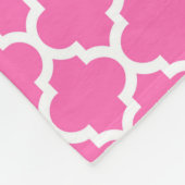 Hot Pink #2 Whockey Marokkaanse #5 Navy 3 Initiaal Fleece Deken (Hoek)