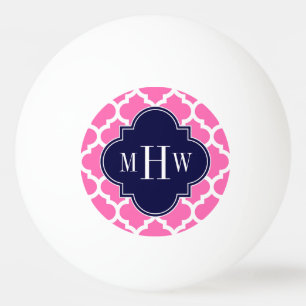 Hot Pink #2 Whockey Marokkaanse #5 Navy 3 Initiaal Pingpongbal